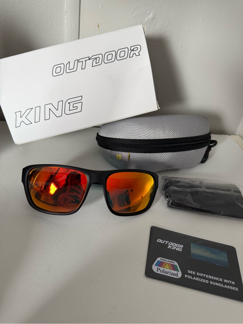 Outdoor king Men's Polarized Sunglasses